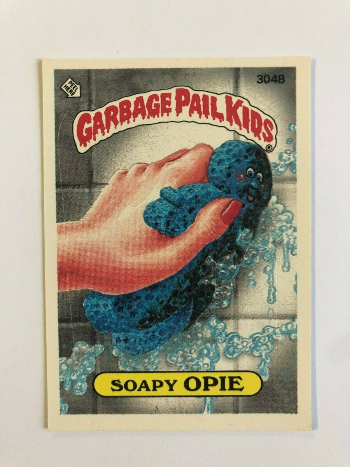 Topps 1987 Garbage Pail Kids Trading Card # 304B Soapie Opie