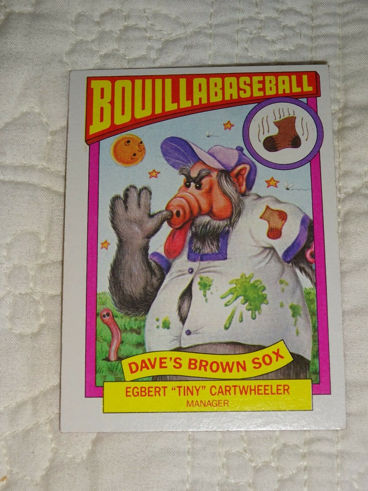1987 ALF BOUILLABASEBALL Trading Card #21B Retro Television Topps