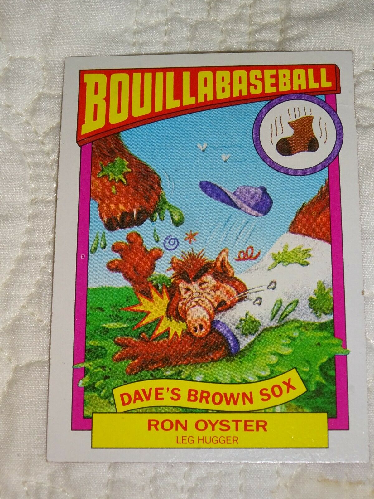1987 ALF BOUILLABASEBALL Trading Card #19B Retro Television Topps
