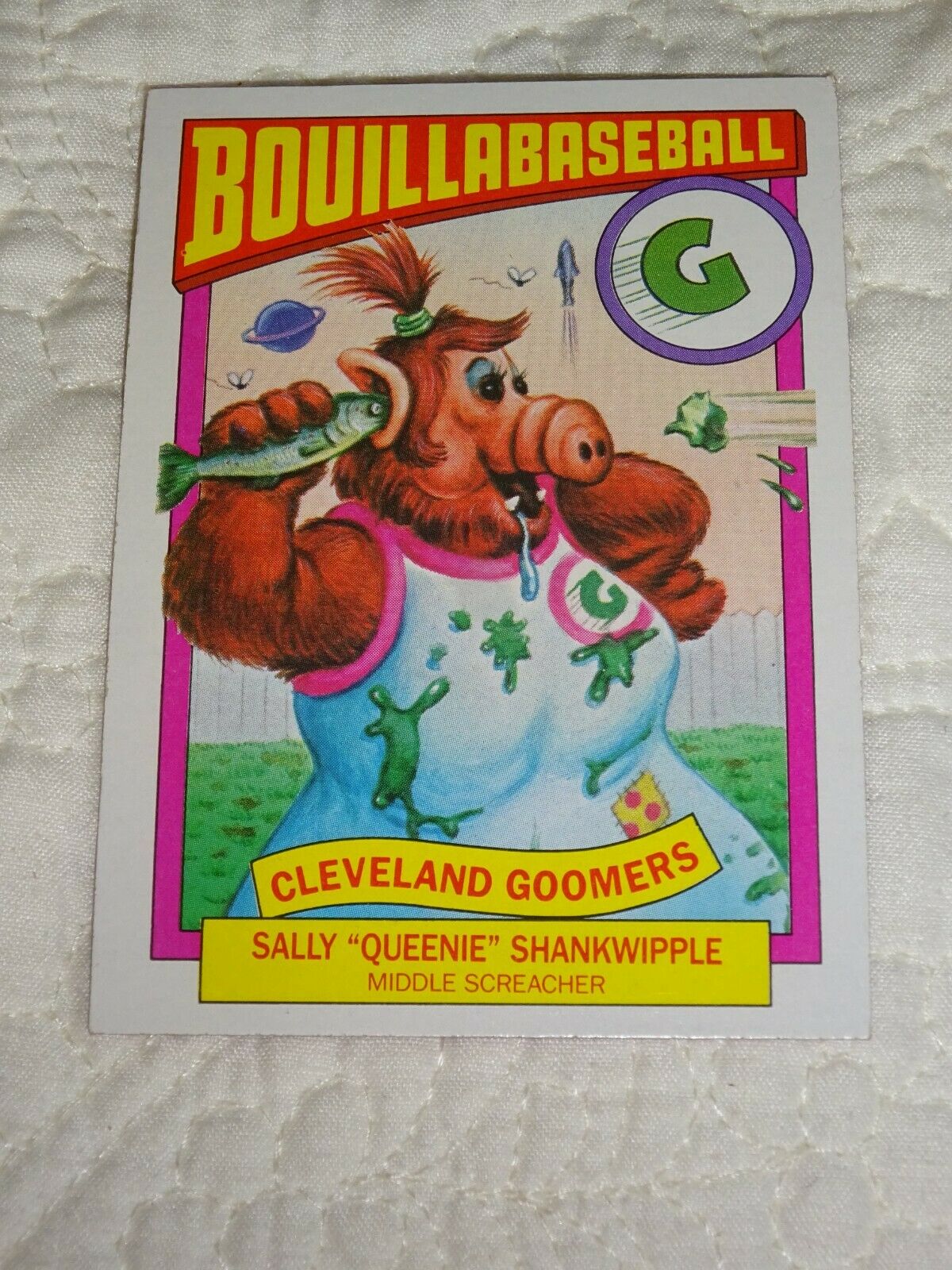 1987 ALF BOUILLABASEBALL Trading Card #2B Retro Television Topps