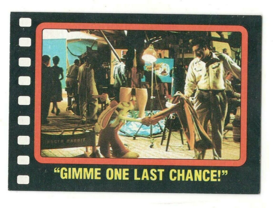 GIMME ONE LAST CHANCE 1987 Topps Who Framed Roger Rabbit Trading Card #30 B19