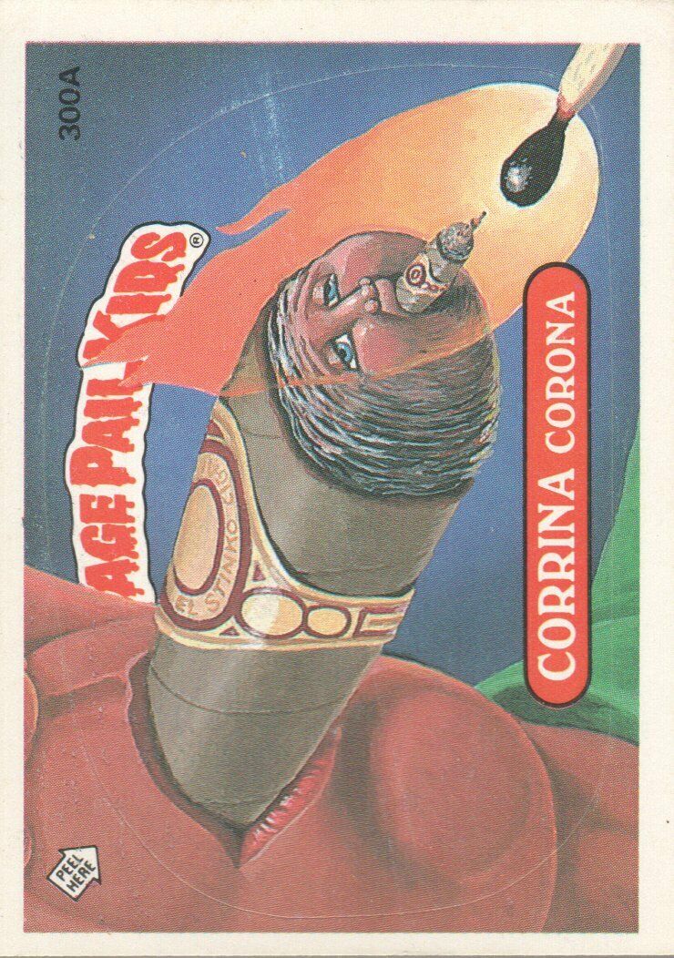 1987 Garbage Pail Kids Trading Cards #300a Corrina Corona