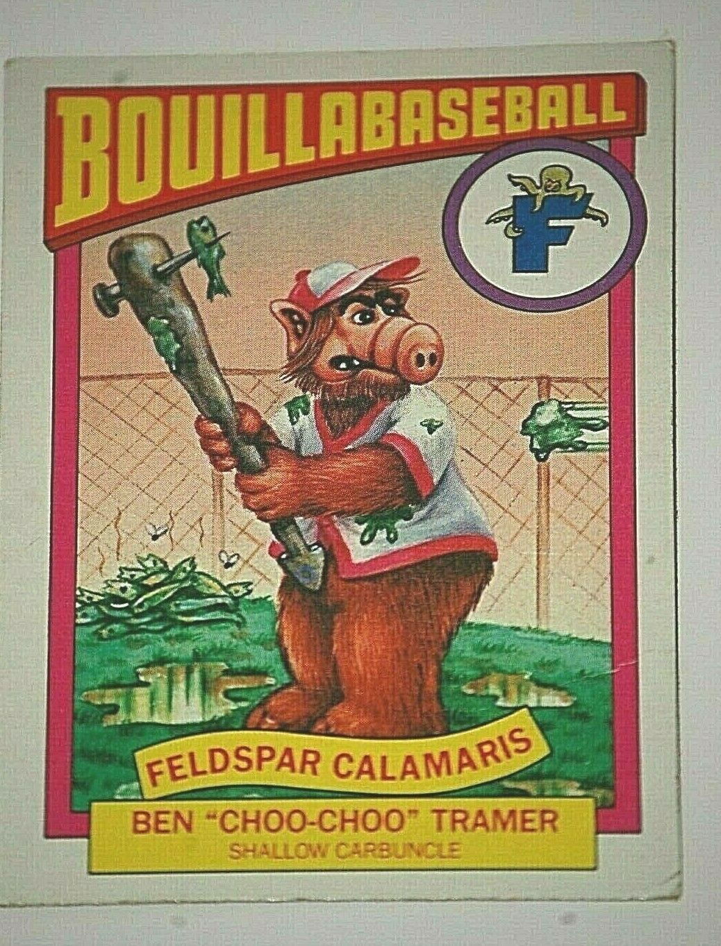 1987 Topps Alf Series Bouillabaseball Trading Card 17B Ben Choo Choo Tramer