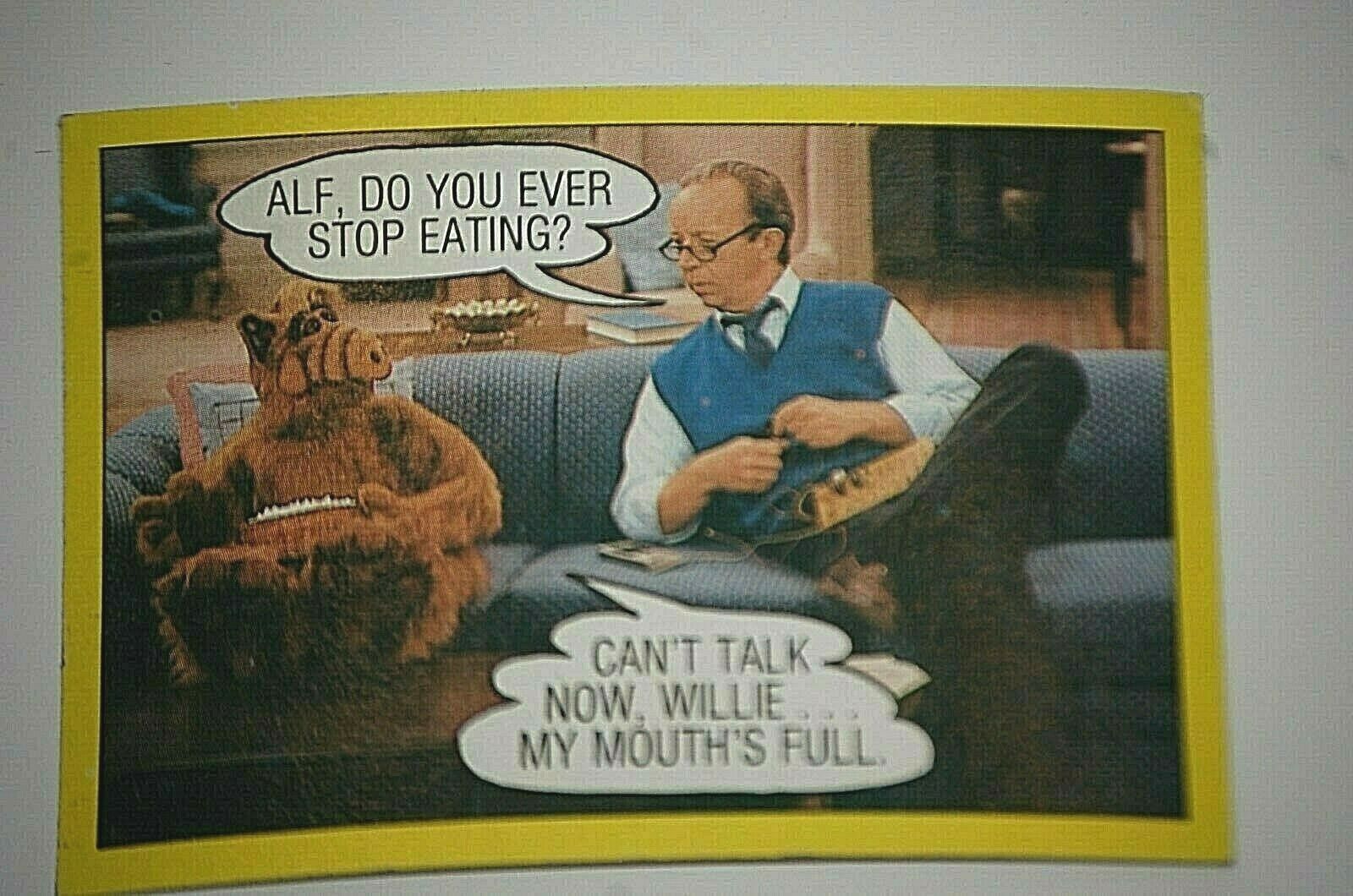 1987 Topps Alien Productions ALF #37 Non Sport Trading Card Alf TV Show