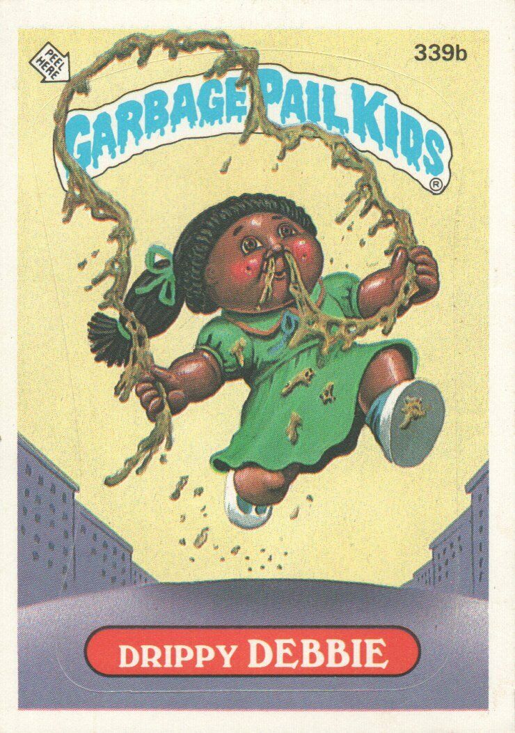 1987 Garbage Pail Kids Trading Cards #339b Drippy Debbie