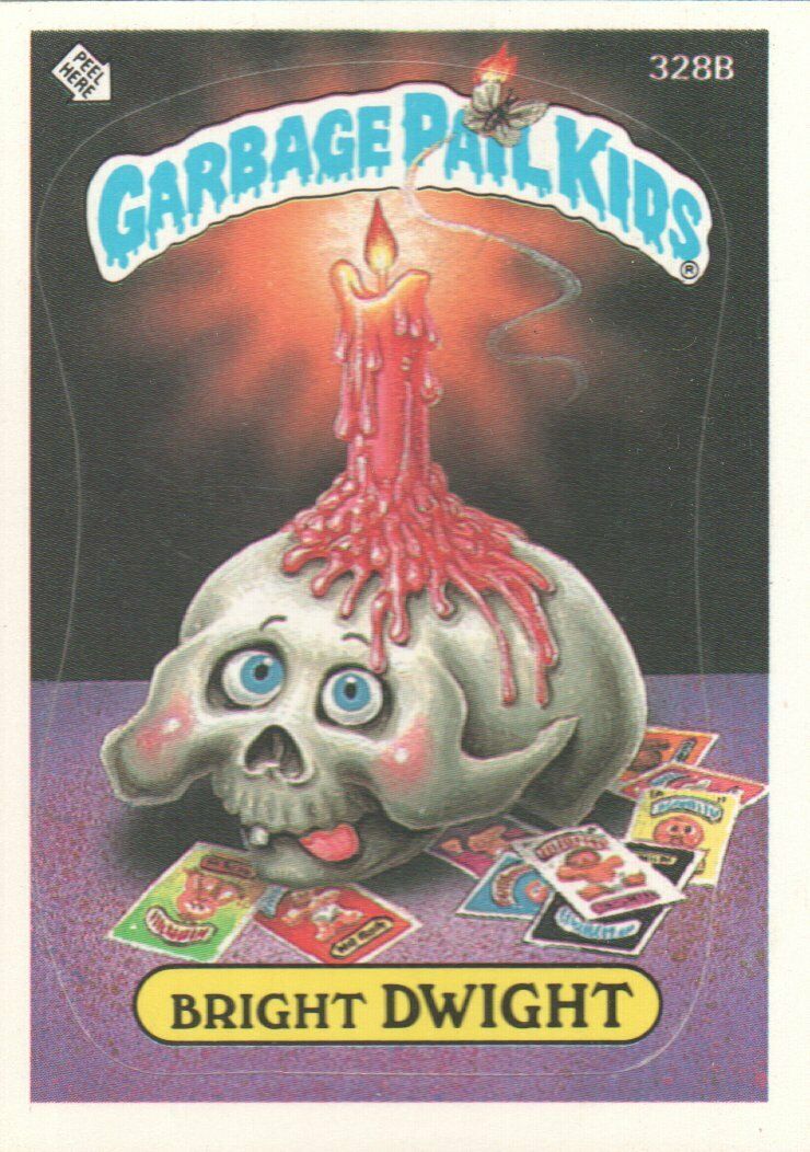 1987 Garbage Pail Kids Trading Cards #328b Bright Dwight