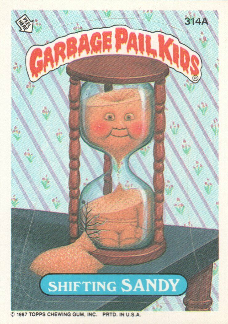 1987 Garbage Pail Kids Trading Cards #314a Shifting Sandy