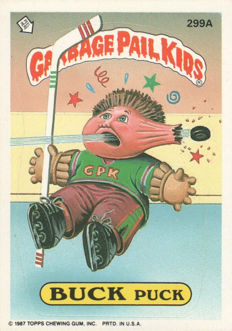 1987 Garbage Pail Kids Trading Cards #299a Buck Puck