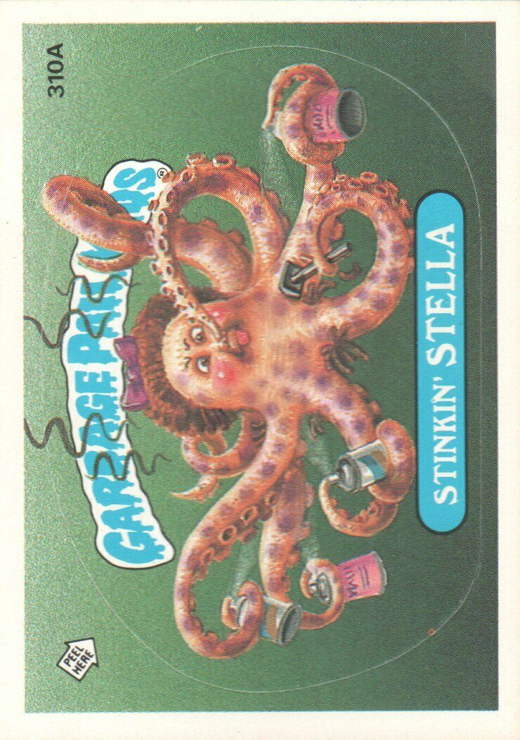 1987 Garbage Pail Kids Trading Cards #310a Stinkin' Stella