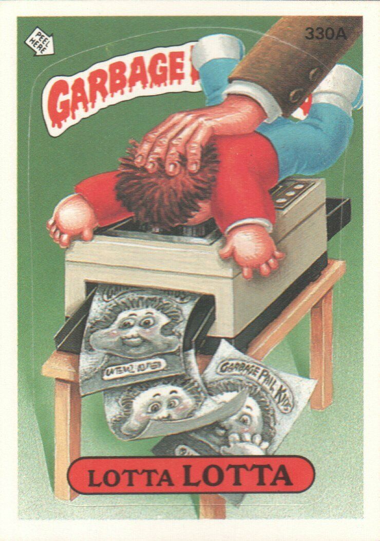 1987 Garbage Pail Kids Trading Cards #330a Lotta Lotta