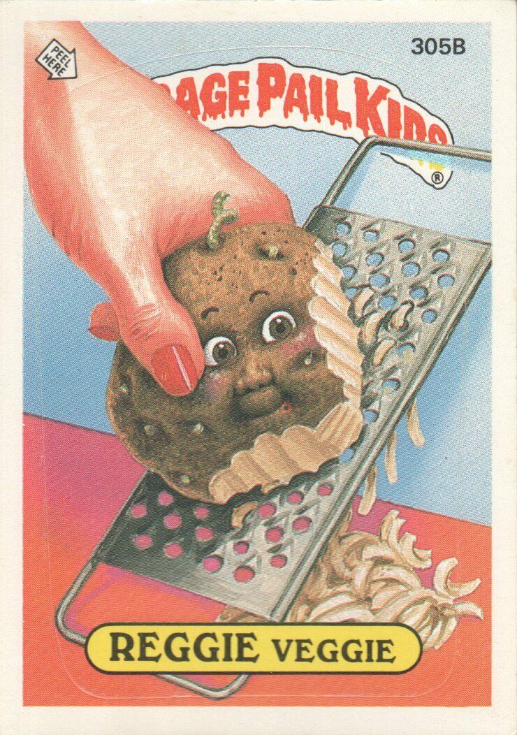 1987 Garbage Pail Kids Trading Cards #305b Reggie Veggie