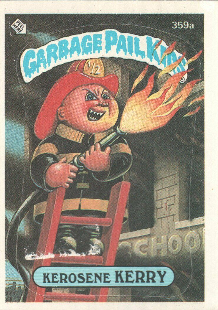 1987 Garbage Pail Kids Trading Cards #359a Kerosene Kerry