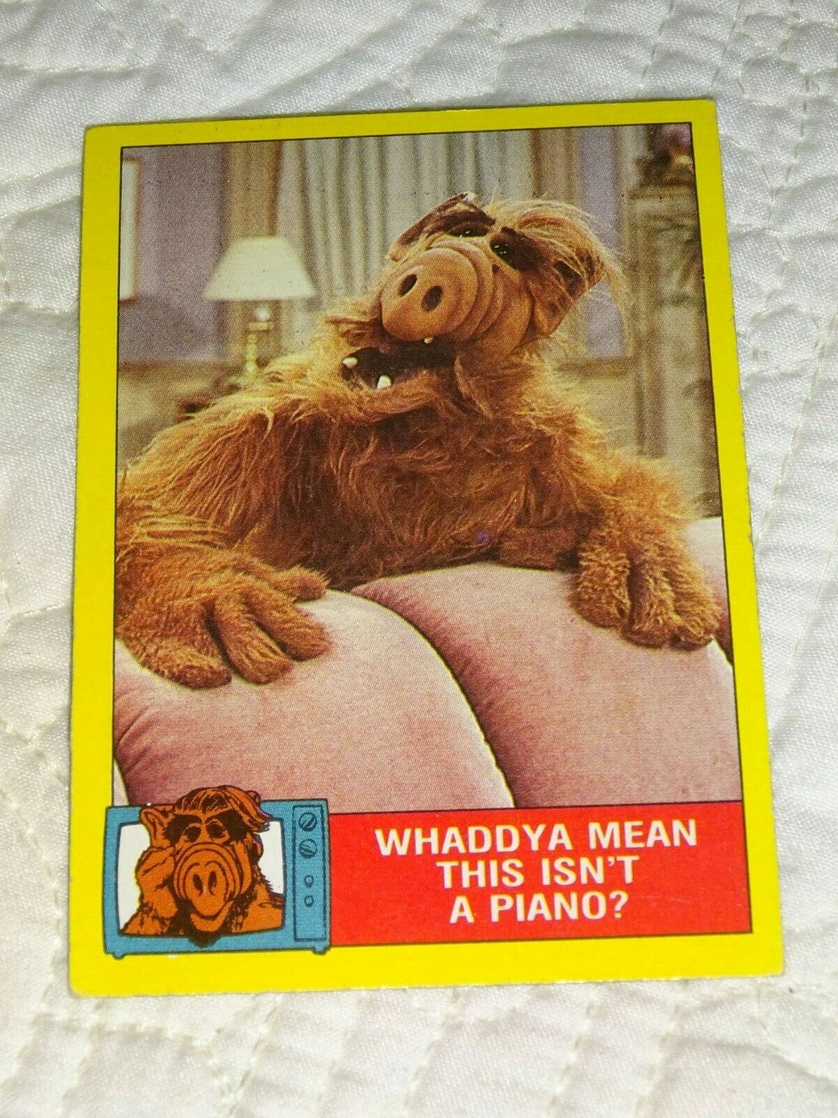 1987 ALF His Life & Times Trading Card #2 Retro Television Topps