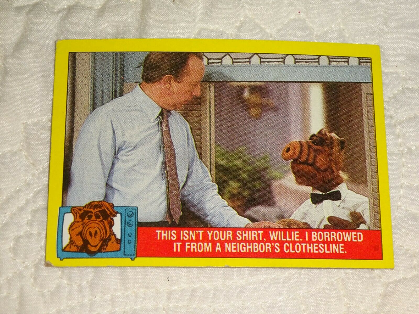 1987 ALF His Life & Times Trading Card #33 Retro Television Topps