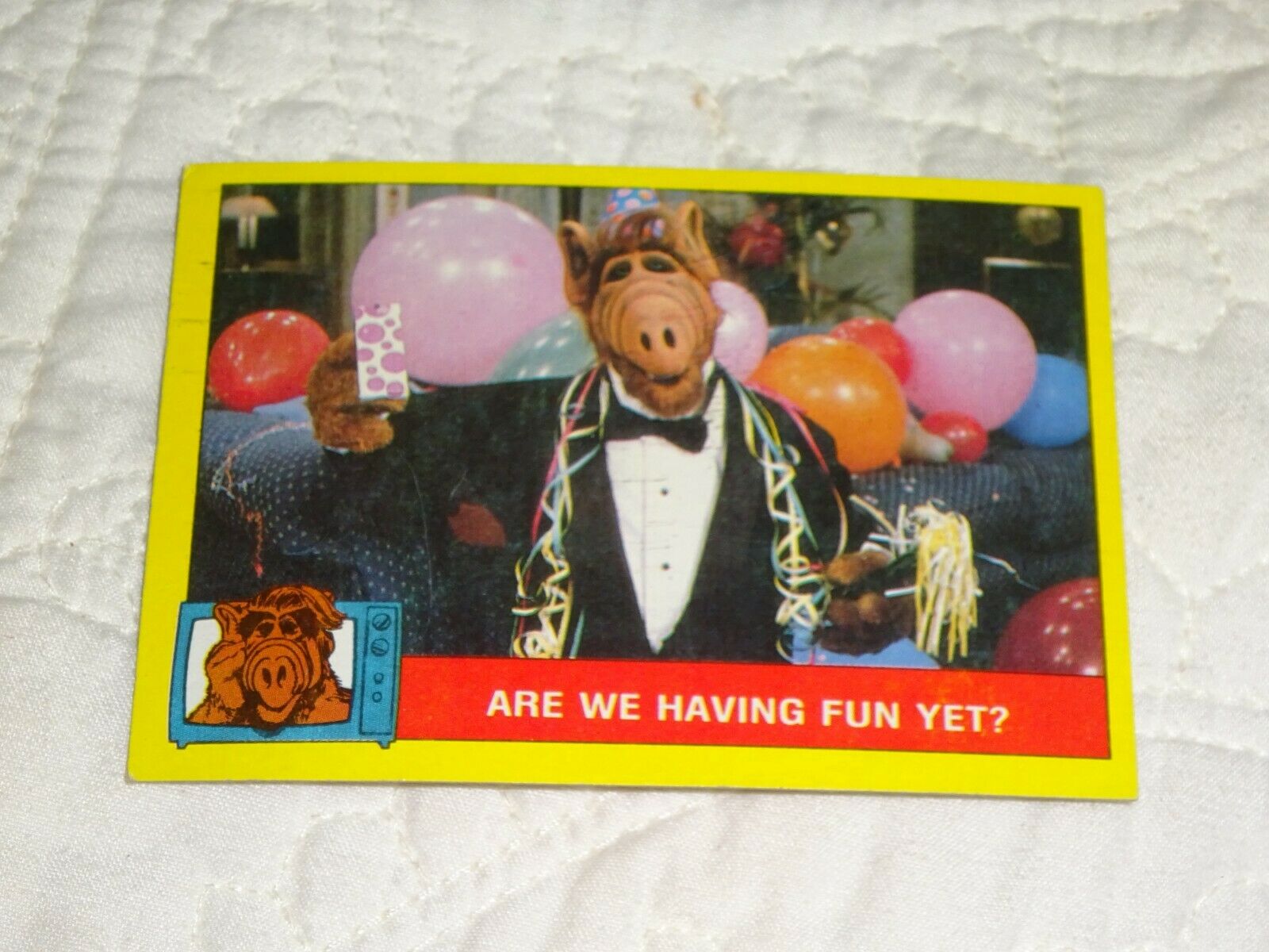 1987 ALF His Life & Times Trading Card #19 Retro Television Topps