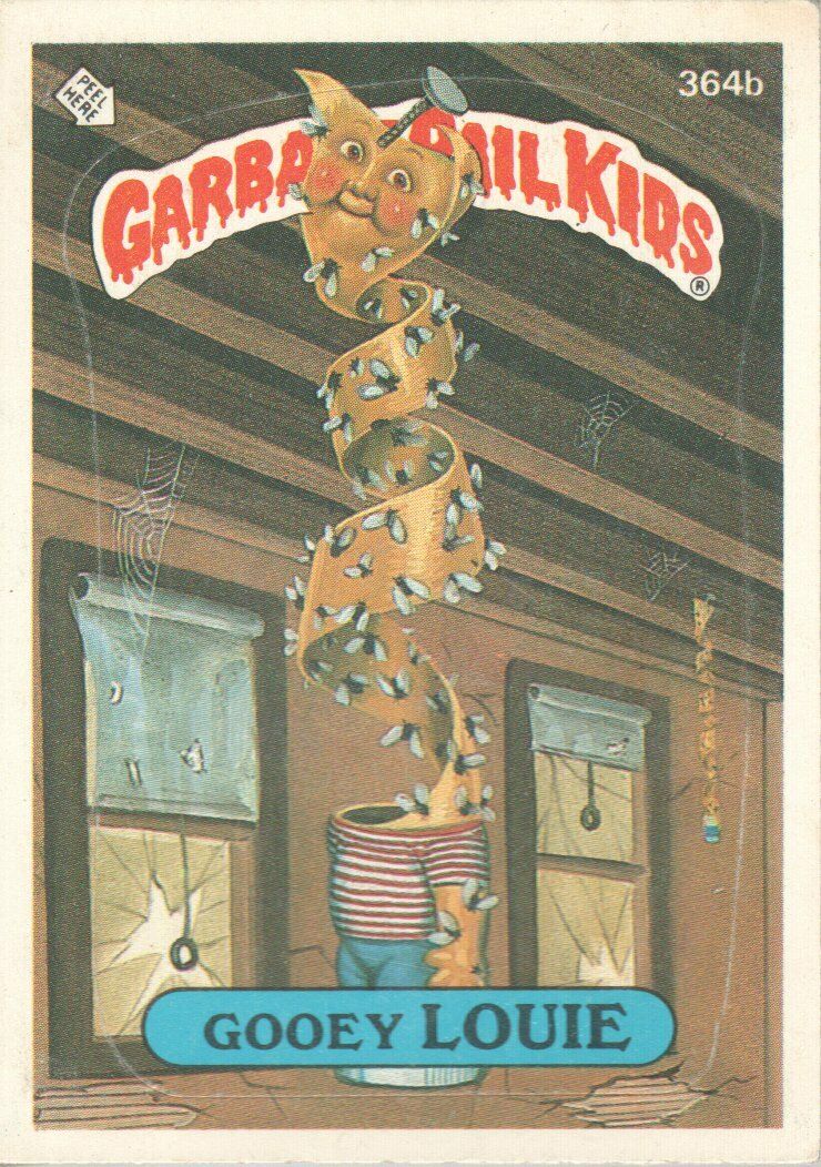 1987 Garbage Pail Kids Trading Cards #364b Gooey Louie