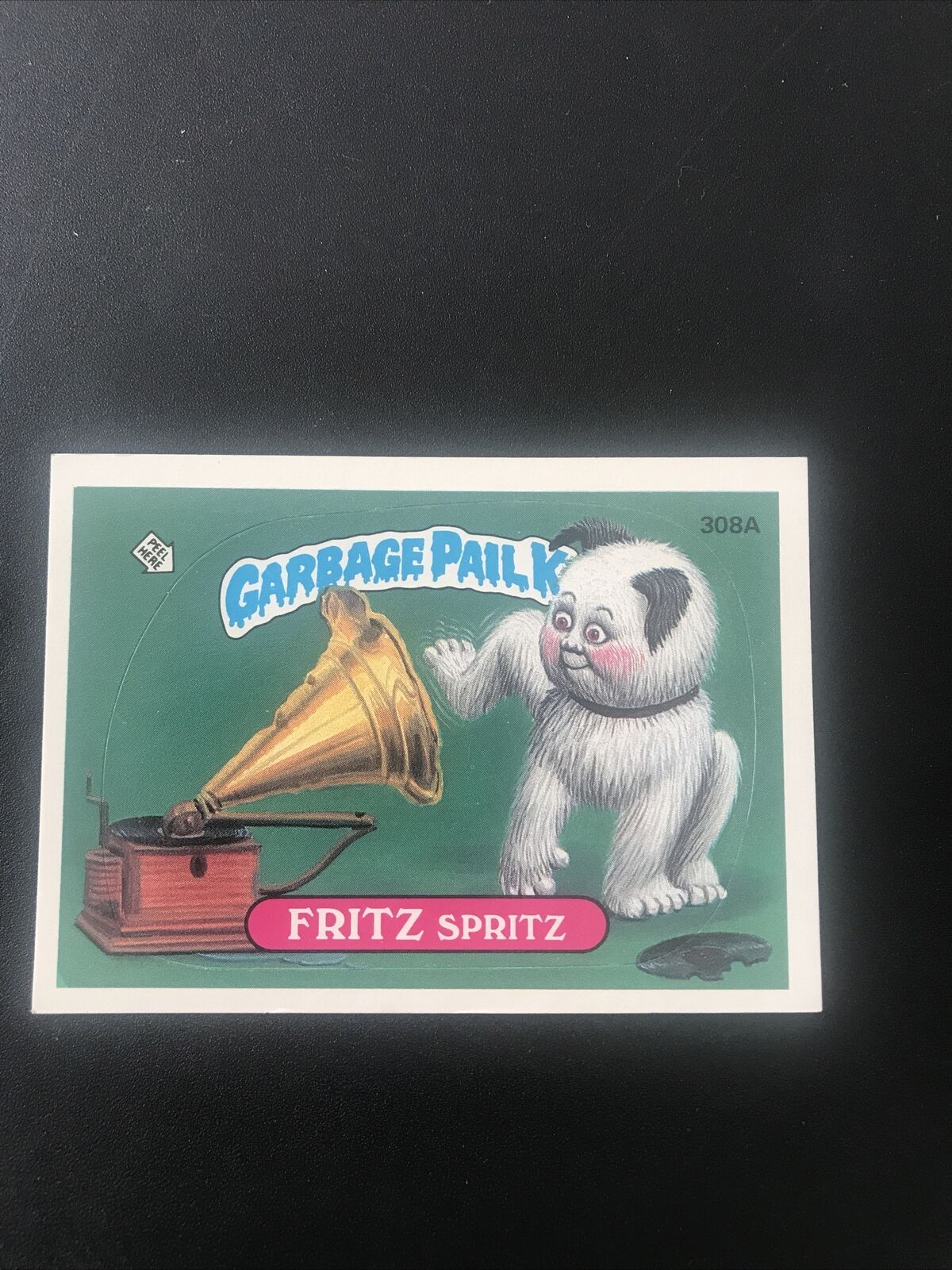 FRITZ Spritz 308A Vintage Garbage Pail Kids 1987 Series 8 Trading Card
