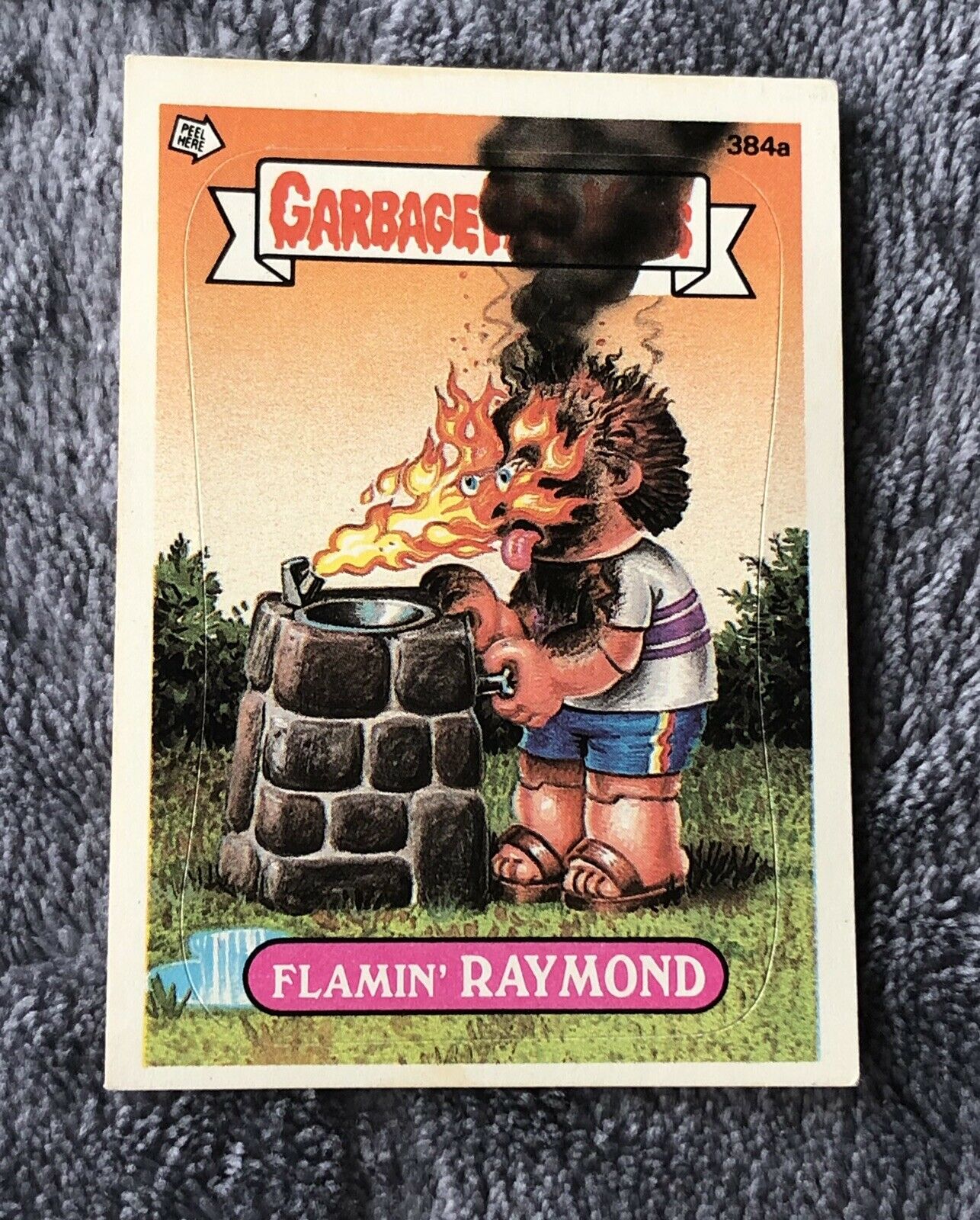 1987 GARBAGE PAIL KIDS SERIES 10 SINGLE STICKER TRADING CARD #384A 