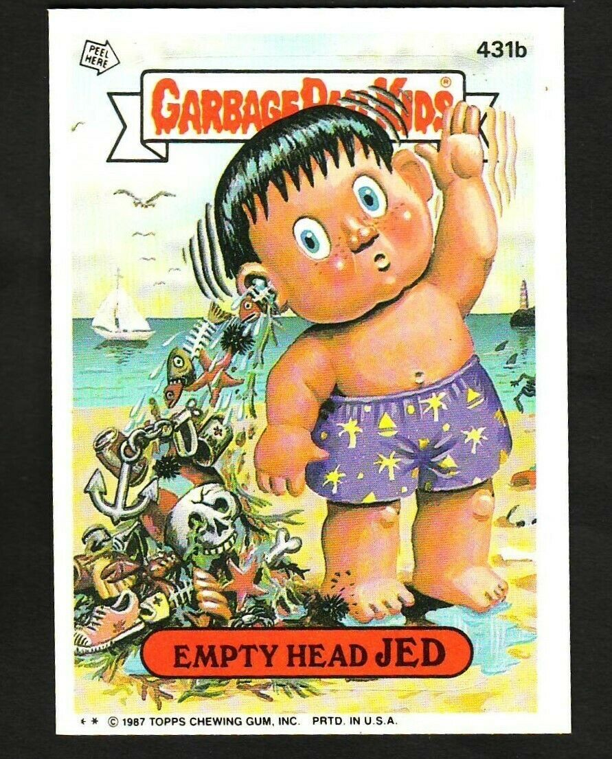 GARBAGE PAIL KIDS SERIES 11 1987 TOPPS TRADING CARD 431B EMPTY HEAD JED