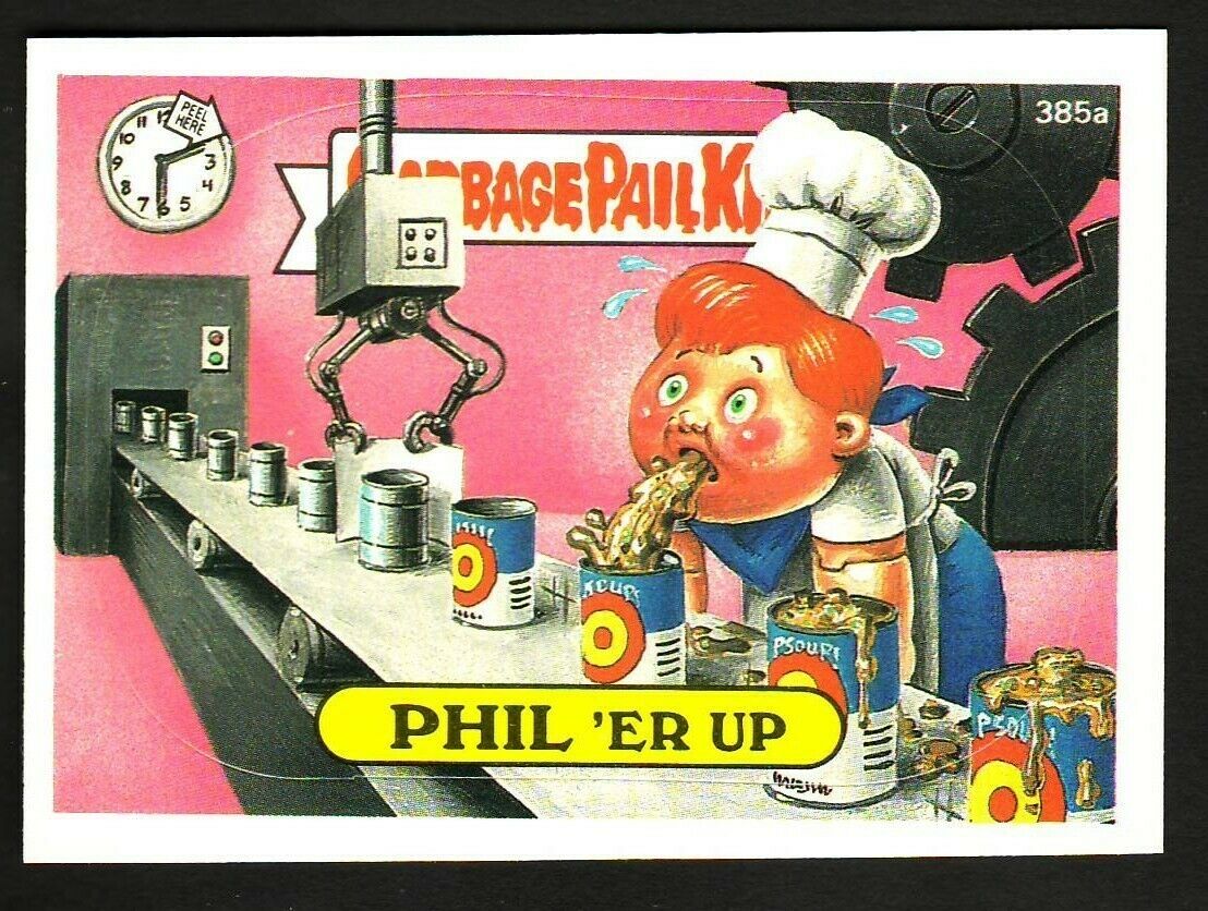 GARBAGE PAIL KIDS SERIES 10 1987 TOPPS TRADING CARD 385A PHIL 'ER UP