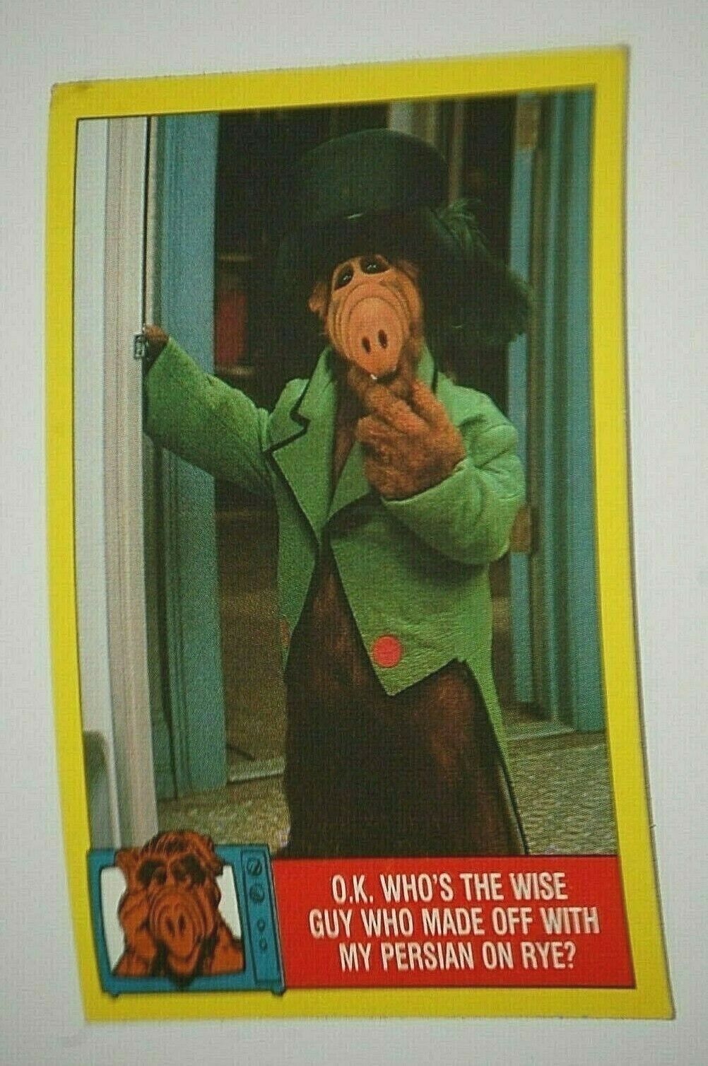 1987 Topps Alien Productions ALF #45 Non Sport Trading Card Alf TV Show