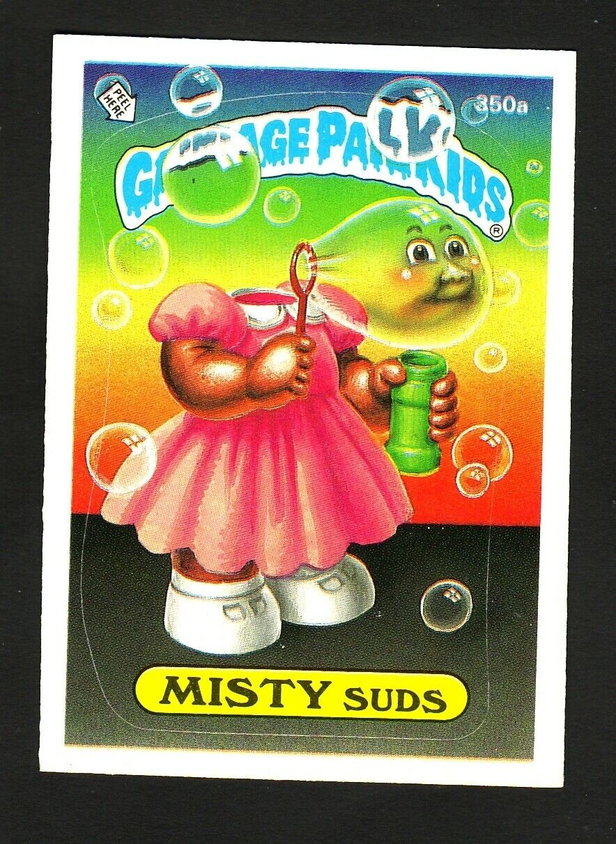 GARBAGE PAIL KIDS SERIES 9 1987 TOPPS TRADING CARD 350A MISTY SUDS