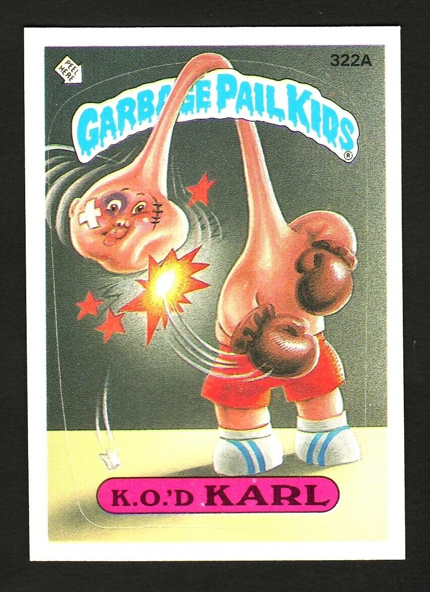 GARBAGE PAIL KIDS SERIES 8 1987 TOPPS TRADING CARD 322A KOD KARL