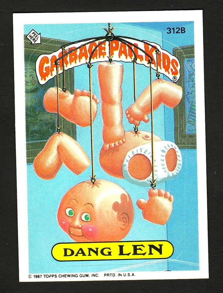 GARBAGE PAIL KIDS SERIES 8 1987 TOPPS TRADING CARD 312B DANG LEN