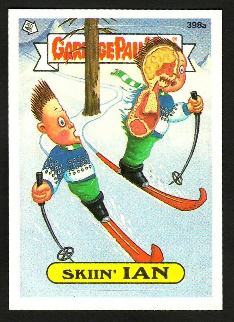 GARBAGE PAIL KIDS SERIES 10 1987 TOPPS TRADING CARD 398A SKIIN' IAN