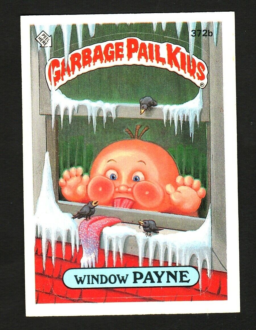 GARBAGE PAIL KIDS SERIES 9 1987 TOPPS TRADING CARD 372B WINDOW PAYNE
