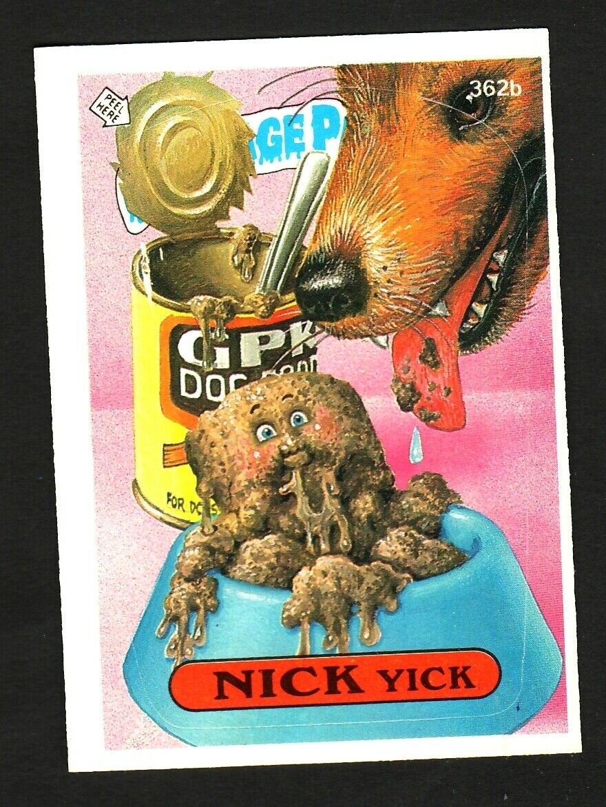 GARBAGE PAIL KIDS SERIES 9 1987 TOPPS TRADING CARD 362B NICK YICK