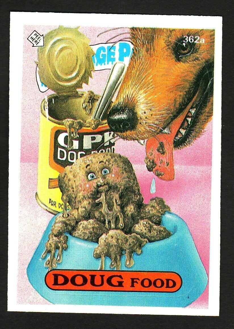 GARBAGE PAIL KIDS SERIES 9 1987 TOPPS TRADING CARD 362A DOUG FOOD