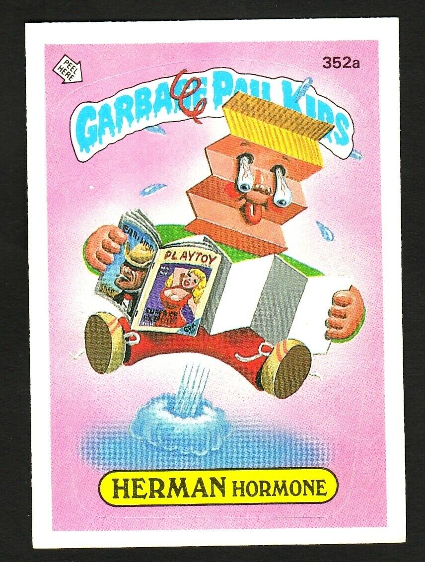 GARBAGE PAIL KIDS SERIES 9 1987 TOPPS TRADING CARD 352A HERMAN HORMONE