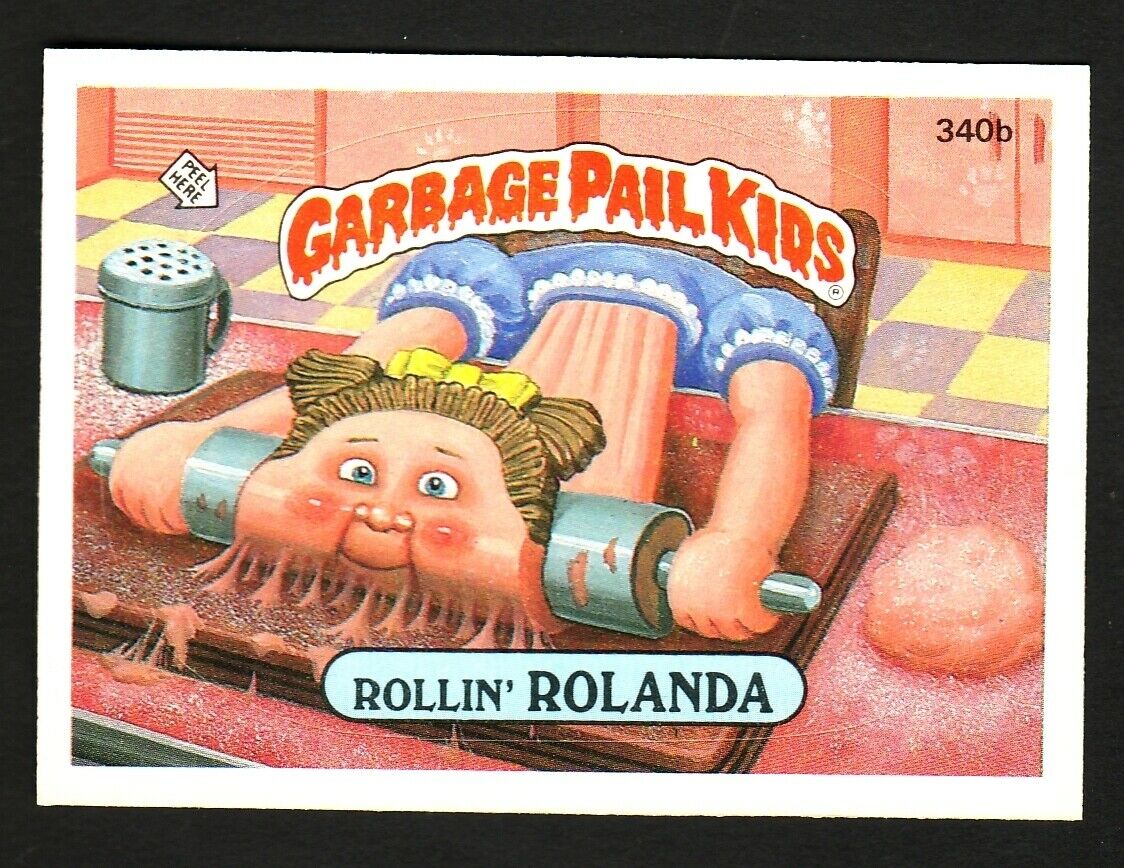 GARBAGE PAIL KIDS SERIES 9 1987 TOPPS TRADING CARD 340B ROLLIN' ROLANDA