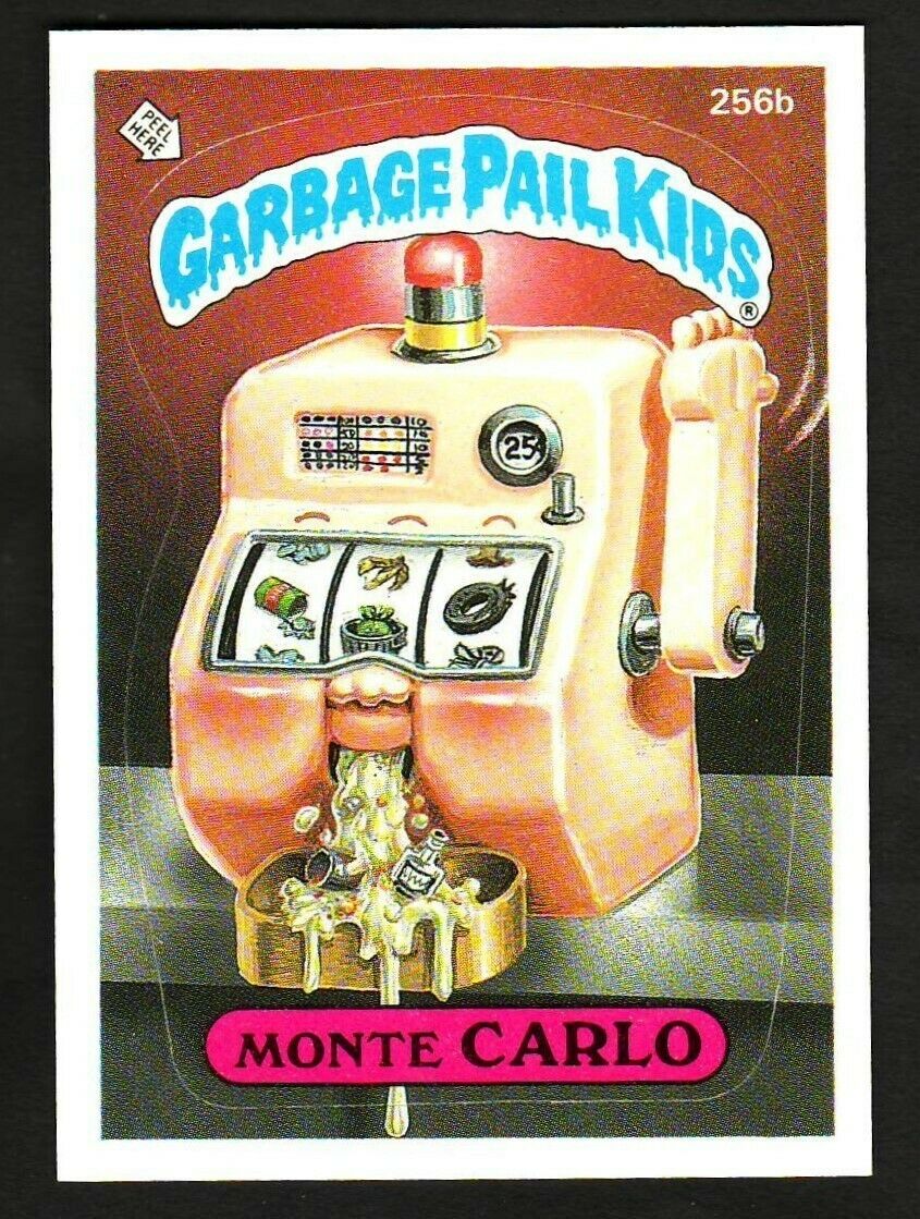 GARBAGE PAIL KIDS SERIES 7 1987 TOPPS TRADING CARD 256B MONTE CARLO