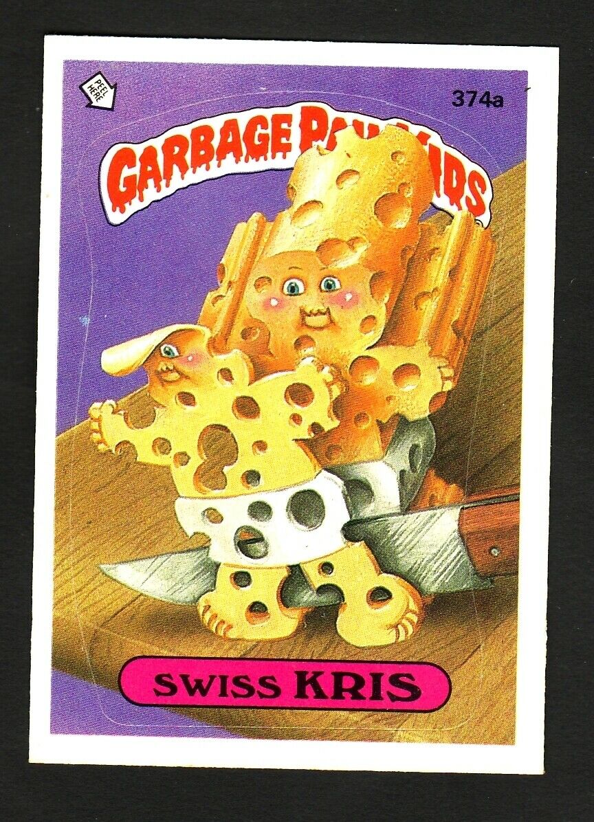 GARBAGE PAIL KIDS SERIES 9 1987 TOPPS TRADING CARD 374A SWISS KRIS