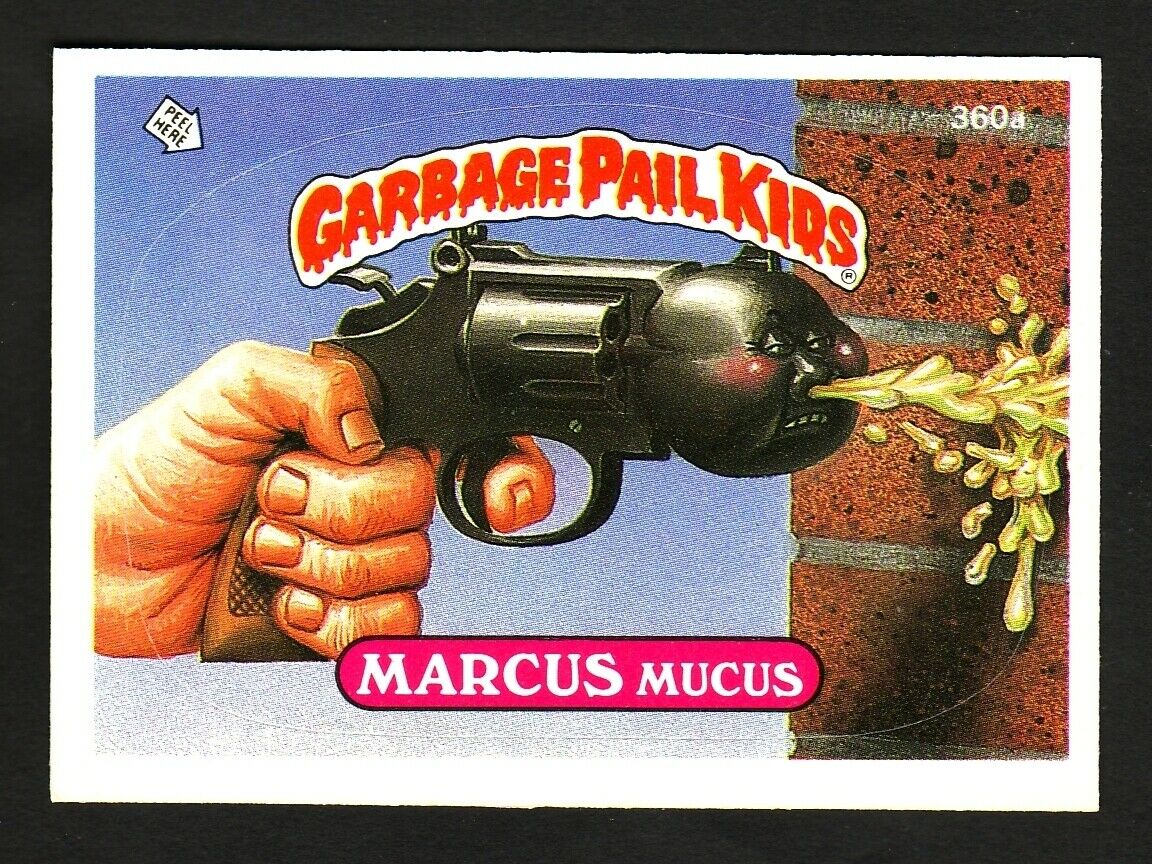 GARBAGE PAIL KIDS SERIES 9 1987 TOPPS TRADING CARD 360A MARCUS MUCUS