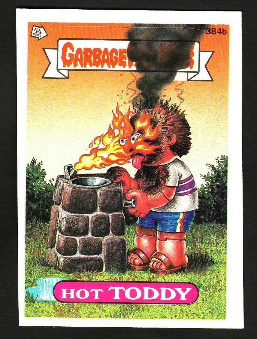 GARBAGE PAIL KIDS SERIES 10 1987 TOPPS TRADING CARD 384B HOT TODDY