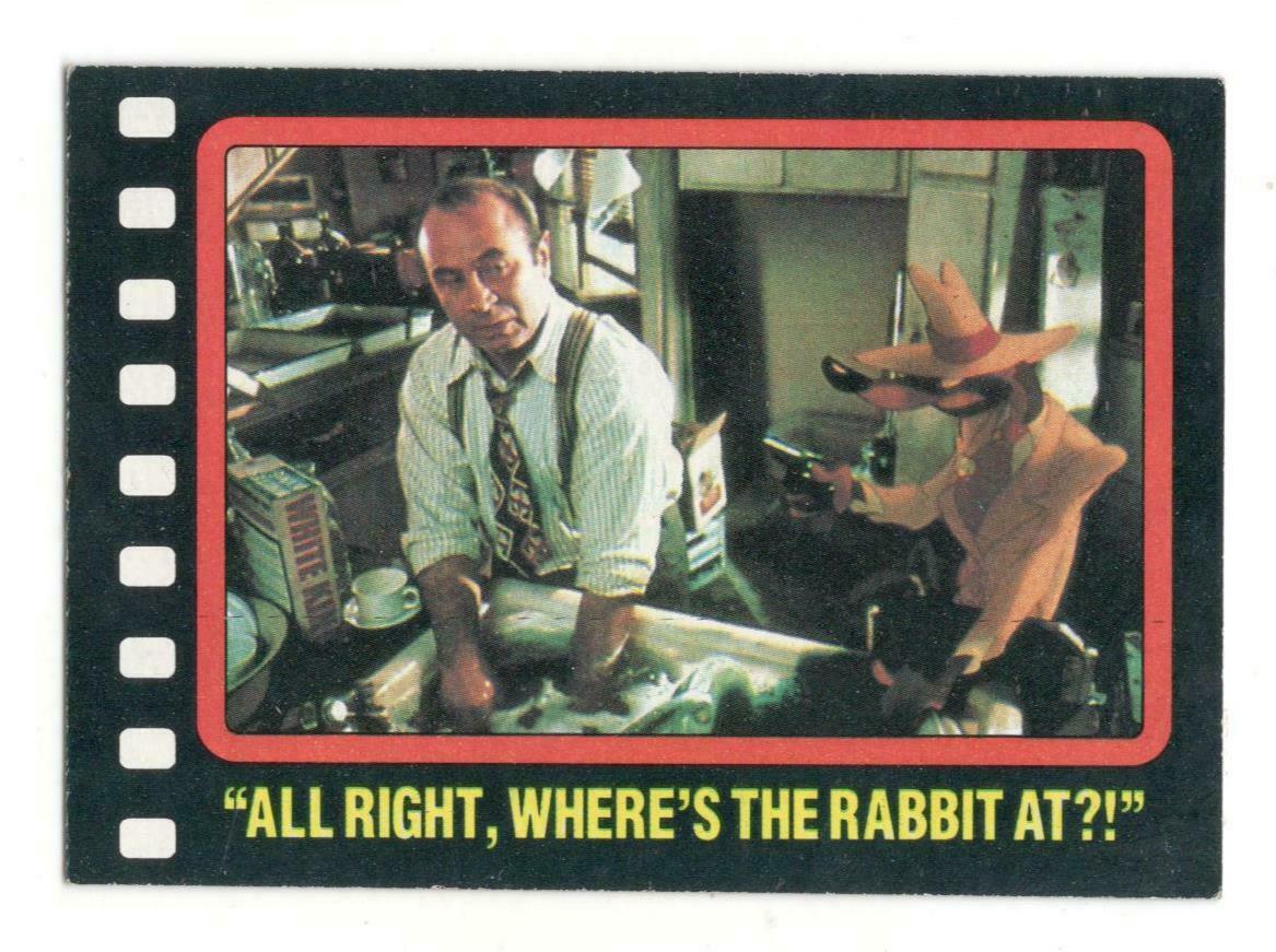 WHERE'S THE RABBIT AT? 1987 Topps Who Framed Roger Rabbit Trading Card #61 B19