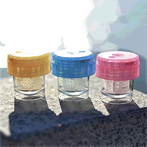 3 PCS Contact Lens Cleaner Machines - Portable Manually Contact Lens Washers for Daily Vision Care, Cleaning Soaking Cases for Soft and Hard Contact Lens
