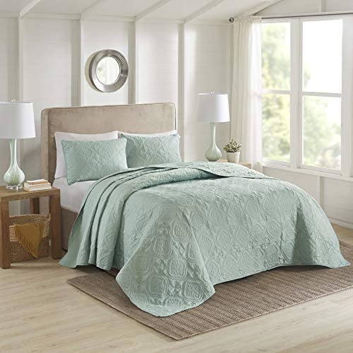 510 DESIGN Oakley 3 Piece Reversible Bedspread Set Seafoam King/Cal King