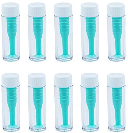 AUEAR, Pack of 10 Soft Silicone Contact Lens Insertion Tool Plunger Remover Contact Plunger for Soft Hard Lenses Green Color