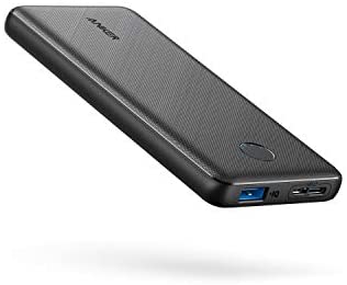 Anker Portable Charger, 313 Power Bank (PowerCore Slim 10K) 10000mAh Battery Pack with High-Speed PowerIQ Charging Technology and USB-C (Input Only) for iPhone, Samsung Galaxy, and More