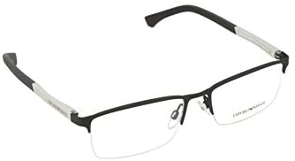 Armani EA1041 Eyeglass Frames 3094-55 - Black Rubber EA1041-3094-55