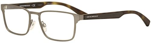 Armani EA1063 Eyeglass Frames 3130-53 - Gunmetal Rubber EA1063-3130-53