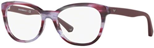 Armani EA3105 Eyeglass Frames 5389-54 - Striped Violet EA3105-5389-54