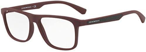 Armani EA3117 Eyeglass Frames 5606-53 - Bordeaux Rubber EA3117-5606-53
