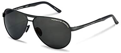 Authentic Porsche Design P 8649 A Black Polarized Sunglasses