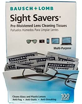 Bausch & Lomb Sight Savers Pre-Moistened Lens Cleaning Tissues - 100 ct.