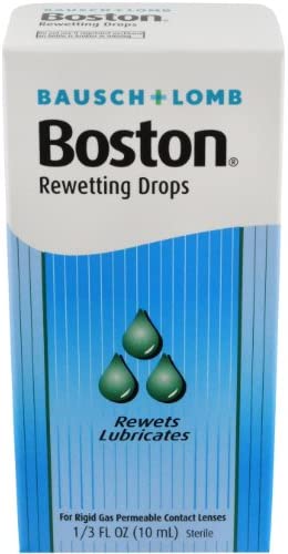 Bausch+Lomb Rewetting Drops for Rigid Gas Permeable Contact Lenses, 1/3-Ounce Bottles (Pack of 3)